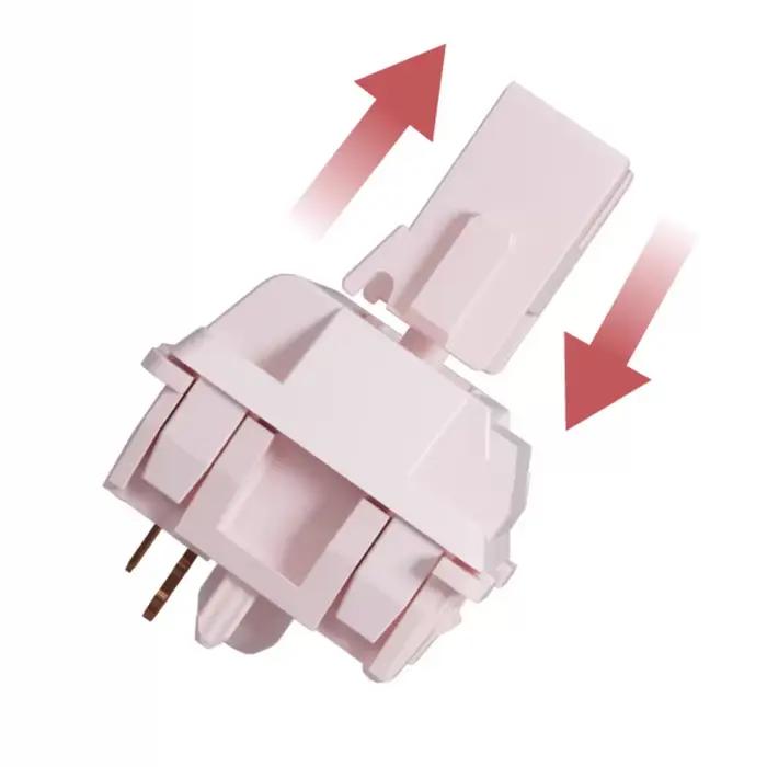 HUANO Sakura V2 commutateur clavier mécanique commutateurs 35g linéaire rose déclencheur rapide RGB guide de lumière claviers interrupteur lubrifié
