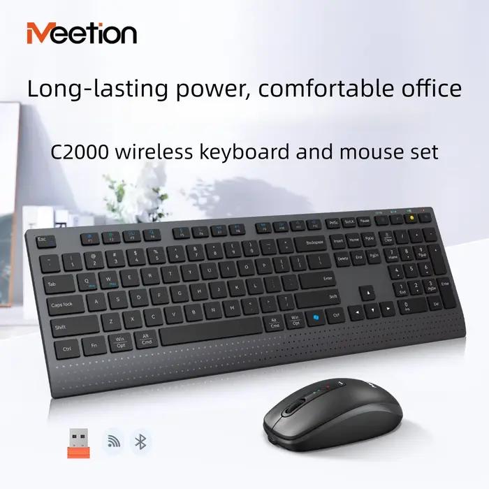 Ensemble clavier et souris sans fil double mode 2.4G/Bluetooth