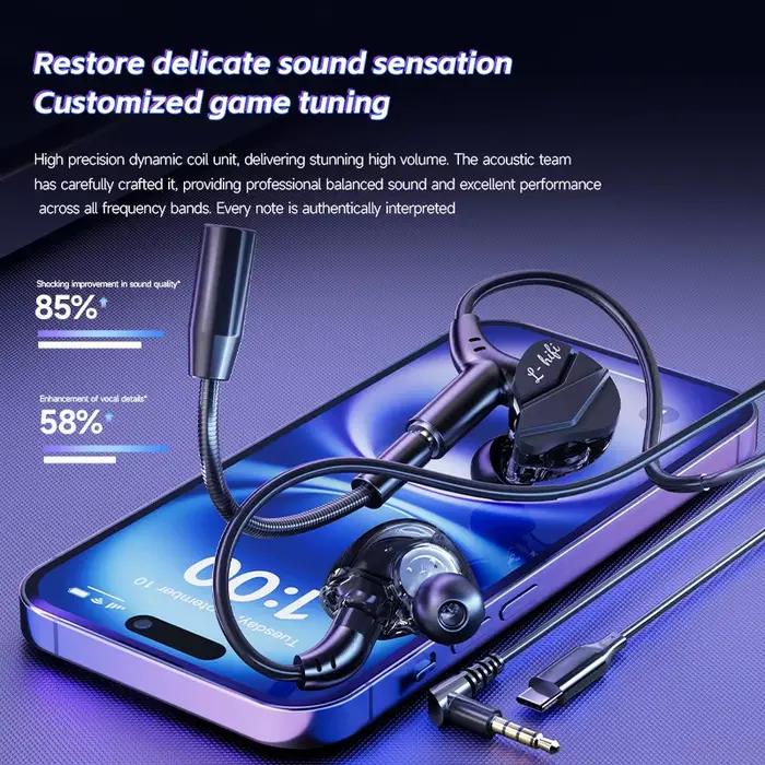 E-sports casque de jeu 7.1 son Surround Hifi stéréo filaire