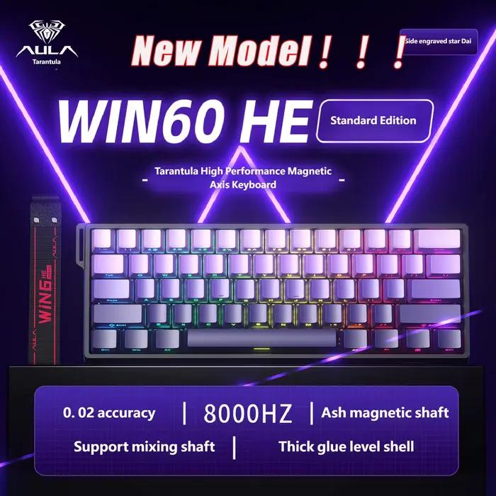 Aula Win60He clavier à interrupteur magnétique filaire Win 60 HE