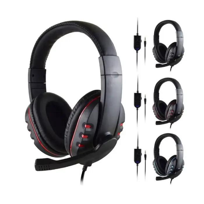 Casque de jeu 3.5mm filaire sur la tête