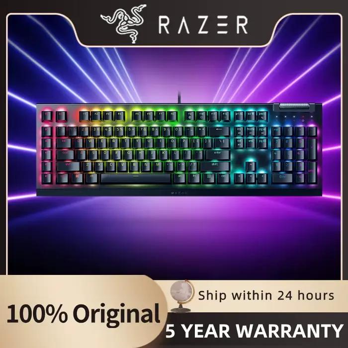 NOUVEAU clavier filaire de jeu mécanique Razer BlackWidow V4 X : linéaire et silencieux - 6 touches macro - Chroma RGB
