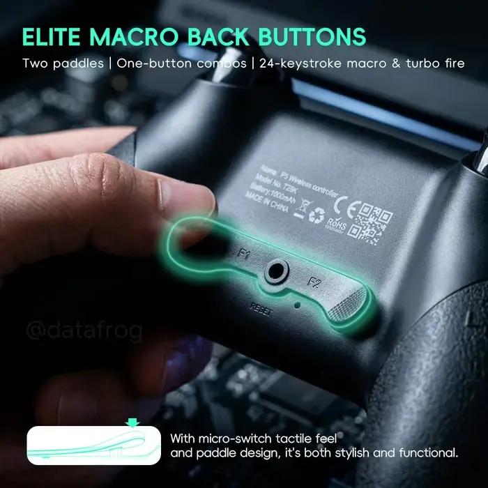 Manette de jeu sans fil Data Frog compatible avec PS5