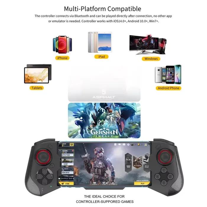 Contrôleur de jeu Mobile pour iPhone/Android/PC