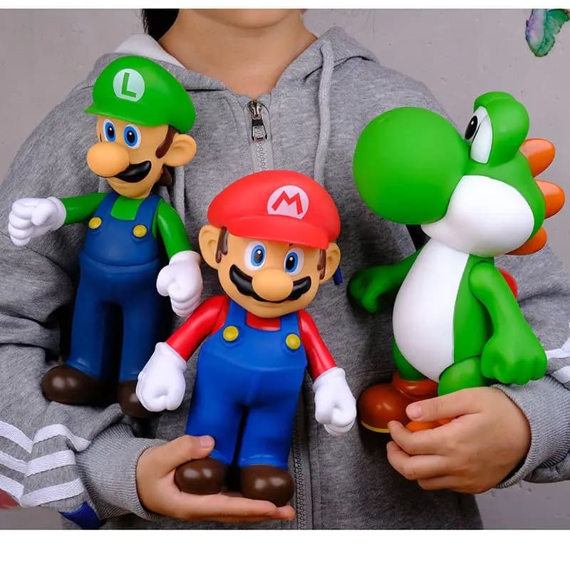 Figurines d'action de la série Super frères, jouets, poupée en PVC, modèle champignon blanc, gorille